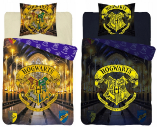 Detský set paplón, vankúš - Posteľná bielizeň 160x200 Harry Potter Cotton