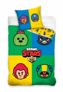BRAWL STARS HERNÉ POSTELINY 160x200 CM DETSKÝ PIKE LEON KRUK