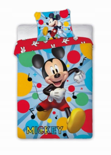 Detský set paplón, vankúš - Posteľná bielizeň 160x200 Disney Mause Mickey Mouse Mickey