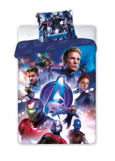 Detský set paplón, vankúš - Posteľná bielizeň 160x200 Iron Man America Hulk Avengers 049