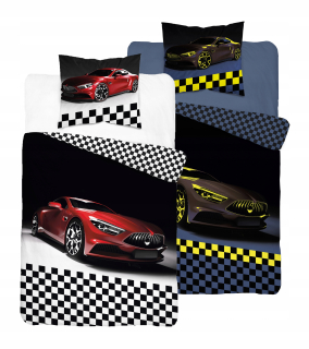 Detský set paplón, vankúš - Sada podstielky 140x200 cm futbal žiari!