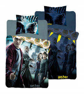 Detský set paplón, vankúš - Posteľná bielizeň 160x200 žiariaca v noci Harry Potter 03