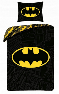 Detský set paplón, vankúš - Bavlnená podstielka 140x200 Batman Bruce Wayne