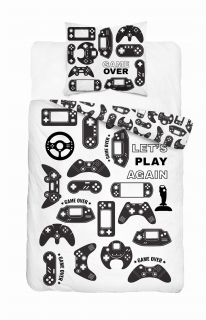 Detský set paplón, vankúš - Player Bedding 140x200 Gamer Gamer 16