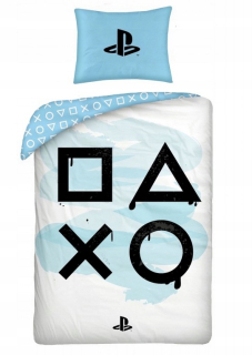 Detský set paplón, vankúš - Player Bedding 140x200 PlayStation Console Game