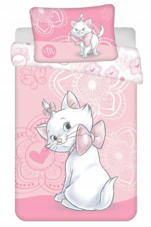 Detský set paplón, vankúš - Detská bavlnená podstielka Jellonek Pink 140x200