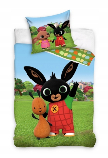 Detský set paplón, vankúš - Posteľná bielizeň pre detskú postieľku 100x135 králičie bing