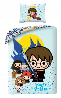 Detský set paplón, vankúš - Posteľná bielizeň pre detskú postieľku 100x135 cm Harry Potter Cotton