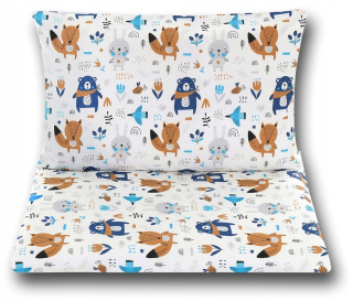 Detský set paplón, vankúš - Posteľná bielizeň 160x200 mačiek 44 mačiek detská bavlna