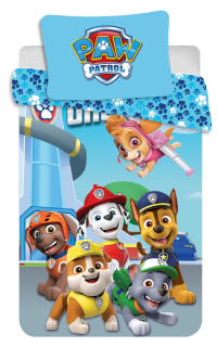 Detský set paplón, vankúš - Posteľná bielizeň pre posteľ 90x120 Paw PSI Patrol Chase