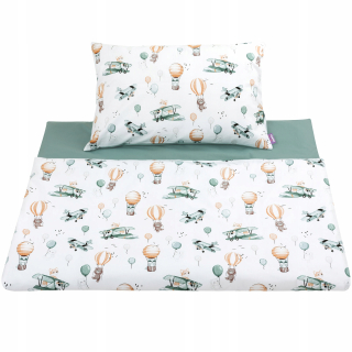 Detský set paplón, vankúš - Sada podstielky traktora 100x135 bavlnená farma