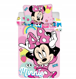 Detský set paplón, vankúš - Detská podstielka 100x135 myš Disney Minni N32