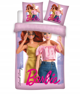 Detský set paplón, vankúš - Detská podstielka 140x200 Barbi Doll Barbie 10