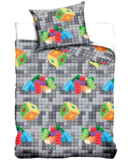 Detský set paplón, vankúš - Sada podstielky 90x120 cm Cotton Police Streets