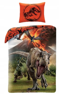 Detský set paplón, vankúš - Detský posteľný Jurassic World 160x200 T-Rex