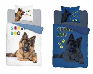 Paw Patrol - Detská posteľná bielizeň žiariace shepherd pes 160 x 200