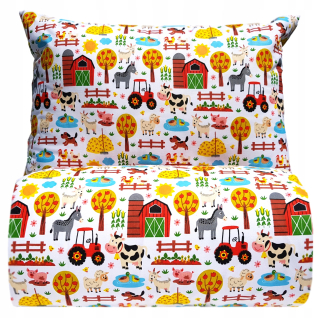 Detský set paplón, vankúš - Farm Bedding 140x200 Tractor Horse Dog pre chlapca