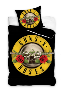 Detský set paplón, vankúš - Guns Guns n 'Roses 140x200 cm skala