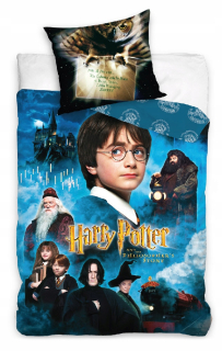 Detský set paplón, vankúš - Harry Potter Rokfort Hagrid Snape Bedding 160x200
