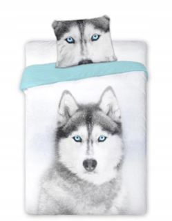 Detský set paplón, vankúš - Husky Bedding 140x200+70x90 Baw.