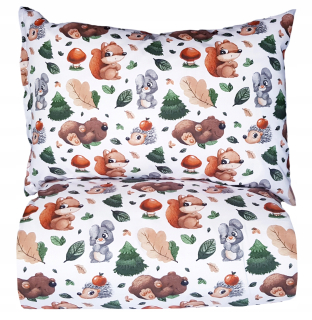 Detský set paplón, vankúš - Posteľná bielizeň Ječin 160x200 Bear Cotton Rabbit