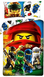 Detský set paplón, vankúš - LEGO Ninjago Bedding 140x200 bavlna pre dieťa