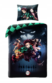 Detský set paplón, vankúš - MANGA Anime Bedding 140 x 200 cm Démon Slayer