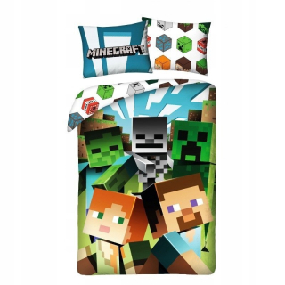 Detský set paplón, vankúš - Sada bavlnených podstielky Pushen Cat 140x200