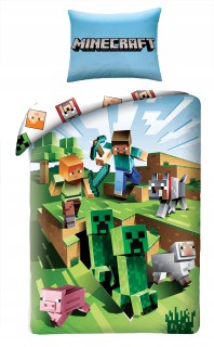 Detský set paplón, vankúš - Vesmírna planéta mesačná podstielka 140x200 bavlna