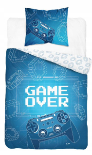 Detský set paplón, vankúš - Pláva pre mládež 140x200 Gamer pre hráča