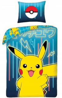 Linen Pokemon 140x200 Pikachu Pikacz Pokeball