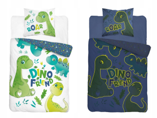 Detský set paplón, vankúš - Dino Dino 140x200 Dinosaur Dinosaur Dinosaur