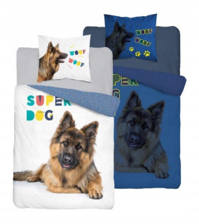 Detský set paplón, vankúš - Podstielka žiariaceho psa ovčieho psa 140x200cm