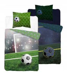 Detský set paplón, vankúš - GLEATING FOOTBALL GLOWING 160x200 cm