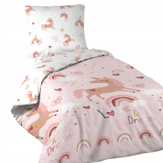 Detský set paplón, vankúš - Posteľná bielizeň 140x200 Disney Mouse Minnie Mini 21d Paste