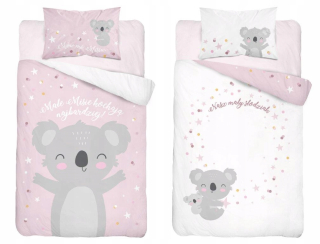 Detský set paplón, vankúš - Detská podstielka koala 100x135 dieťa