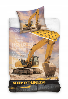 Detský set paplón, vankúš - Detská podstielka Uckem 140x200 cm stroj