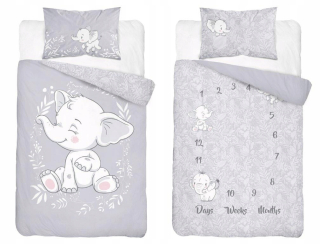Detský set paplón, vankúš - Detské podstielky slon 100x135 detské slnko