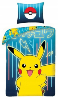 Pokémon - Postelený140x200 pre deti Pikachu Pokemon 2-stranný