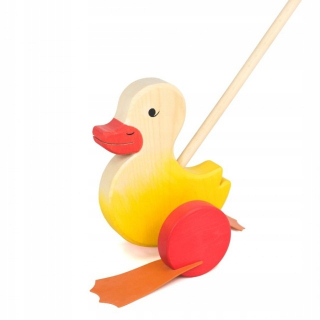 Stavebnica - Propagácia Duck Drevená hračka tlačí Pchanka