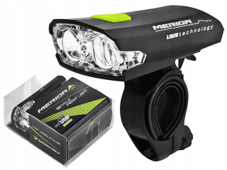 PREDNÁ LAMPA MERIDA HL-MD025 USB 2xLED 3 REŽIMY