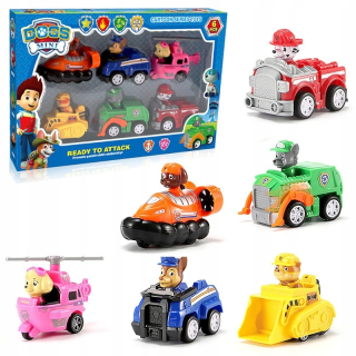 Paw Patrol - PSI Patrol auto. Vozidlá pohonu. Sada 6 ks
