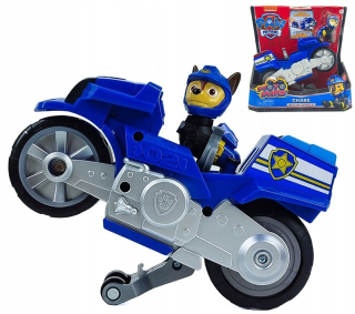 Paw Patrol - PSI Patrol Chase Figúrka a Motocykel Moto Pups
