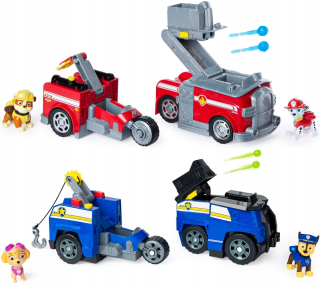 Paw Patrol - PSI Patrol Chase Marshall 2 transformuje Vozidlá