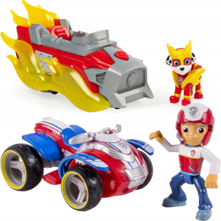 Paw Patrol - PSI PATROL Čísla Marshall a Ryder + 2 vozidlá