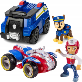 Paw Patrol - PSI Patrol Obrázky Ryder a Chase + Quad + policajné auto