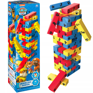 Paw Patrol - Pes Patrol hra Jenga Tancujúci drevenou vežou Spin