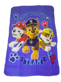 Prikrývka, prehozy na posteľ - Patrol Patrol Detská polárna modrá 100x150