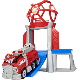 Paw Patrol - PSI Patrol Marshall veža s rampou + hasičský voz