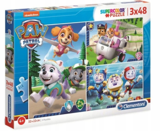DOG PAW PATROL 3 obrázkov na puzzle elementy 48